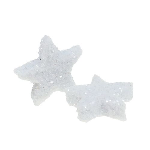 Artikel Star Glitter 1,5cm til overdrysning af hvid 144stk