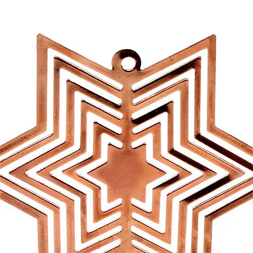Floristik24 Stjernemetal kobber 6 cm 24stk