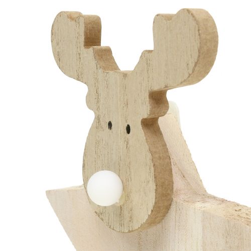 Floristik24 Reindeer Juledekoration træ 14cm x 17cm