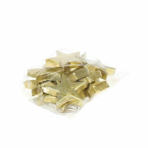 Floristik24 Deco stjerner guld 4cm 12stk