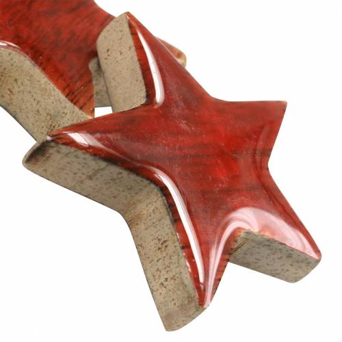 Floristik24 Scatter dekoration stjerne mango rød malet 5×5cm 16 stk