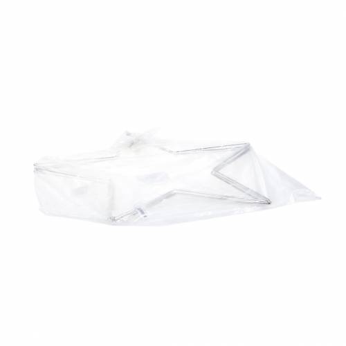 Floristik24 Dekorativ stjerne sølv 40cm 4stk