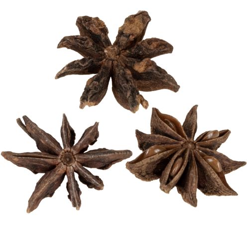 Floristik24 Stjerneanis dekoration hobbyartikler naturlig dekoration tørret anis 500g