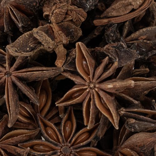 Artikel Stjerneanis dekoration hobbyartikler naturlig dekoration tørret anis 500g