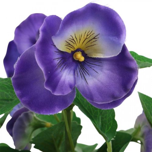 Artikel Kunstig stedmoderblomst violet kunstig blomstereng blomst 30cm