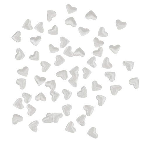 Artikel Spredte hjerter hvide 1,3 cm 500 stk
