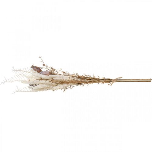 Artikel Valmue kapsler dekorative tørrede blomster kunstig bregne creme 63cm