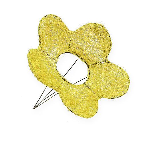 Sisal manchet gul Ø20cm blomstermanchet 8stk