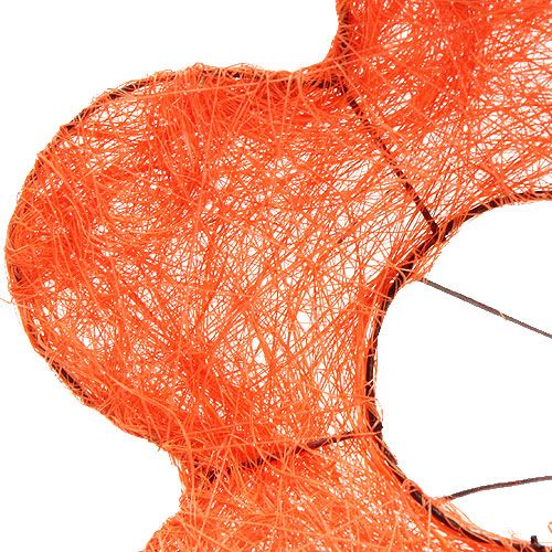 Artikel Sisal blomstermanchetter orange Ø15cm 10stk