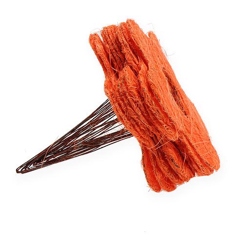 Floristik24 Sisal blomstermanchet orange Ø20cm 10stk