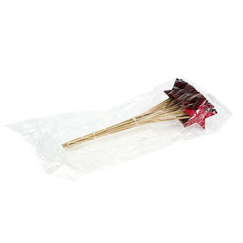 Floristik24 Stjerner fuchsia som stik 7cm 12stk