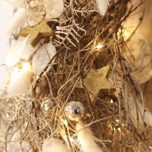 Scatter stars lys guld glimmer 4-5cm 40stk | Floristik24.dk