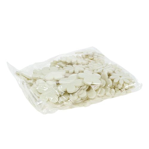 Floristik24 Spredt filtblomstcreme Ø3,5cm 96p