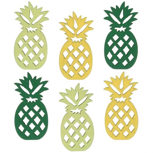 Floristik24 Scatter dekoration træ ananas 3,5cm 72 stk