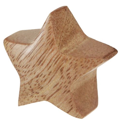 Artikel Spredte dekoration træ mini stjerner adventsdekoration mangotræ 3 cm 9 stk
