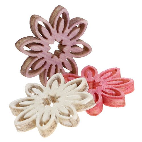 Floristik24 Streudeko træblomst assorteret Ø2cm 144stk