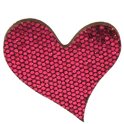 Artikel Scatter dekoration hjerte lilla 3-5cm 48 stk