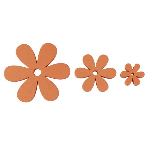 Scatter dekoration træ blomster blomstrer orange sommer Ø2–6cm 20 stk