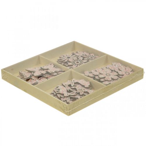Artikel Spred dekoration træ, sprede stykker forår påske pink 2–4 cm 64p