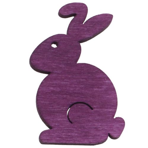 Artikel Scatter dekoration påske træharer siddende farvet 2,5cm x 4cm 72 stk.