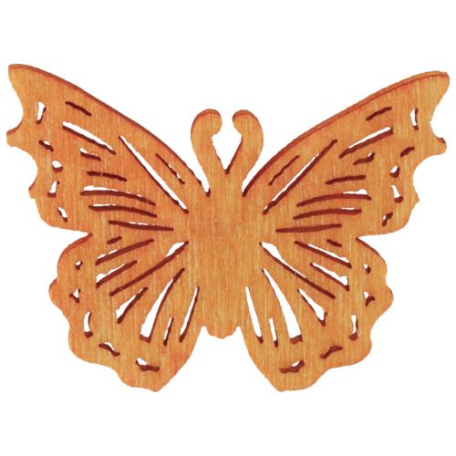 Artikel Scatter dekoration sommerfugl træ bord dekoration fjeder 4×3cm 72stk