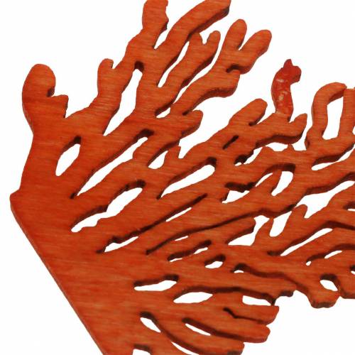 Maritim scatter dekoration træ lys blå, blå, orange assorterede 4cm 72p