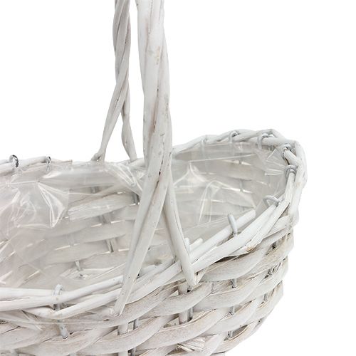 Floristik24 Strøkurv hvid 20cm x 15cm 1stk