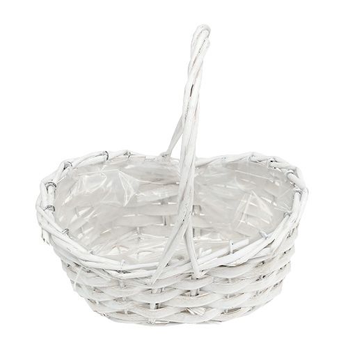 Floristik24 Strøkurv hvid 20cm x 15cm 1stk