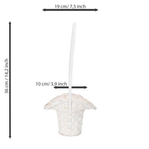 Artikel Blomster- og kronbladskurv, 36 cm, 3 stk.