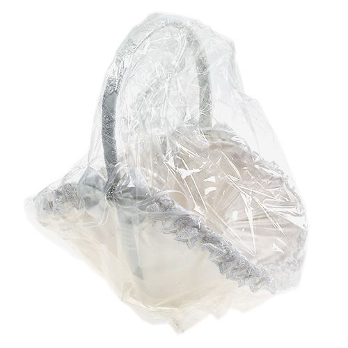 Floristik24 Spredekurv bryllupskurv hvid 27cm