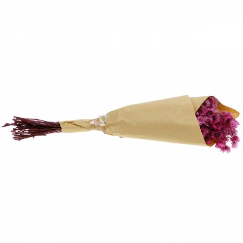 Floristik24 Tørrede blomster Pink Tørrede blomsterbuket Tørrede blomster Pink H21cm