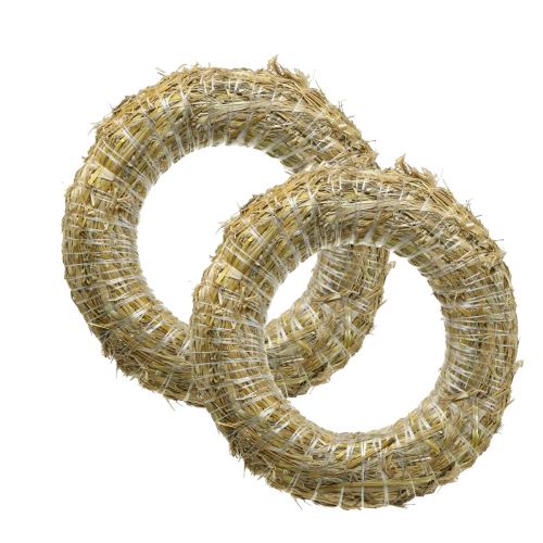Artikel Halmkrans halm romersk pyntekrans 18/3cm 2stk