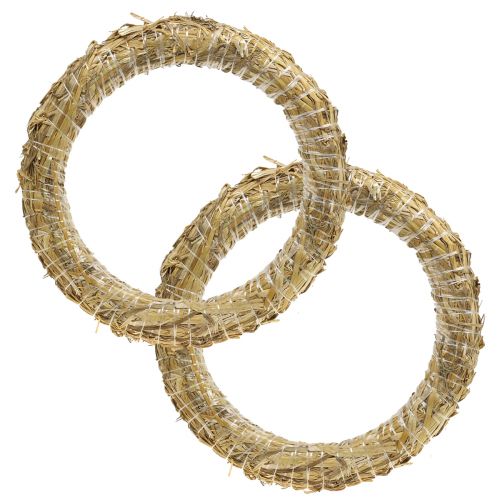 Halmkrans halmkrans blank 30/6cm 2stk