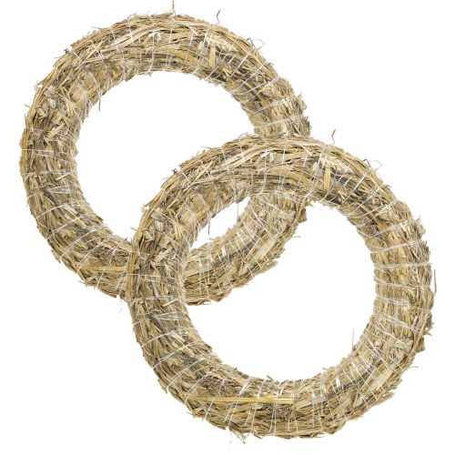Halmkrans halmkrans blank 35/6cm 2stk