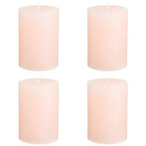 Artikel Stumpen pink lys lys pink ensfarvet 70×100mm 4 stk