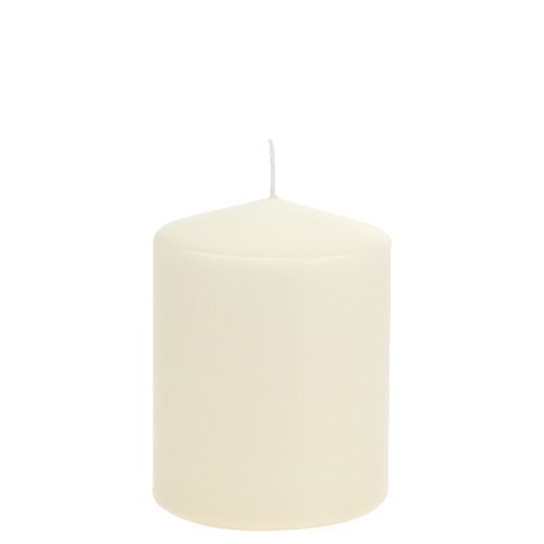 Floristik24 Søjlelys 130/100 creme 4 stk