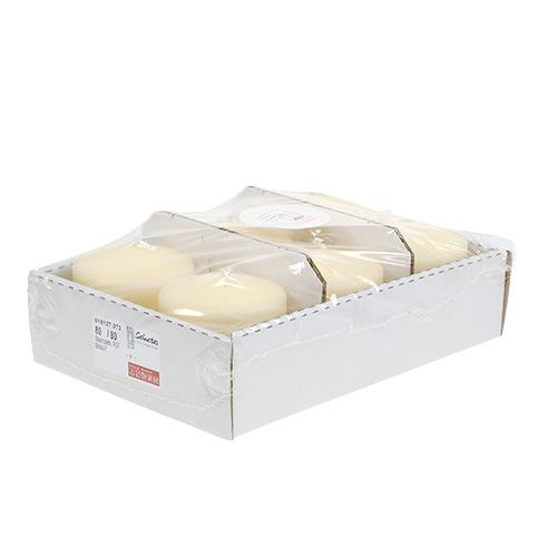 Artikel Søjlelys 80/80 Creme 6 Stk