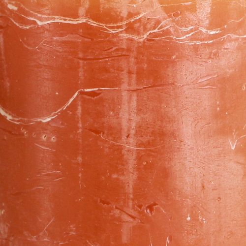 Artikel Søjlelys mørk orange ensfarvet Sunset 85×120mm 2 stk