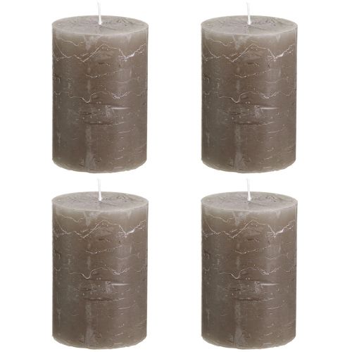 Artikel Søjlelys brun ensfarvet 70x100mm 4 stk