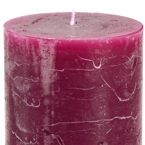 Artikel Søjlelys ensfarvede 3 farver Berry 70×120mm 12 stk.