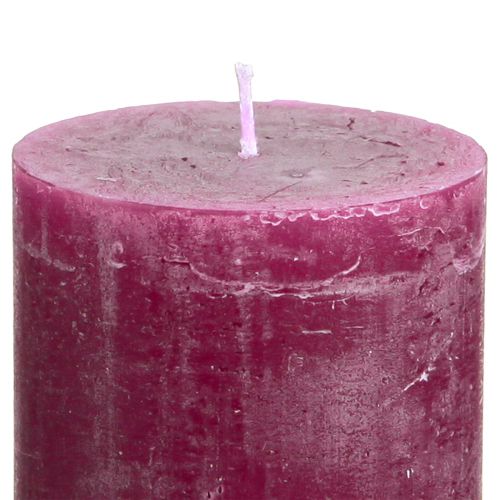 Artikel Søjlelys ensfarvede Bærlys lilla 60×80mm 4 stk