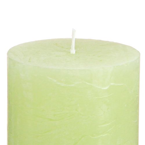 Artikel Søjlelys ensfarvede lys limegrøn 70×80mm 4 stk