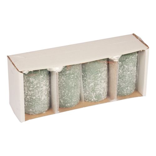 Floristik24 Søjlelys vinter julelys grønne 60×100mm 4stk