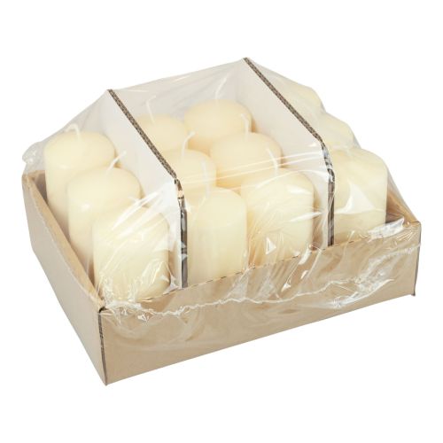 Artikel Bloklys H100 Ø50cm Cremefarvede lys 12 stk.