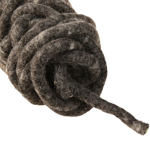 Artikel Stylo filtsnor fåreuld rullet grå 10mm 15m