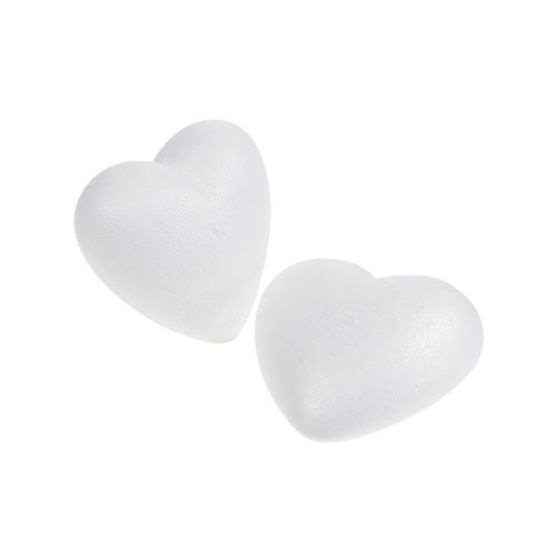 Floristik24 Styrofoam hjerte 5cm buet lille 10stk