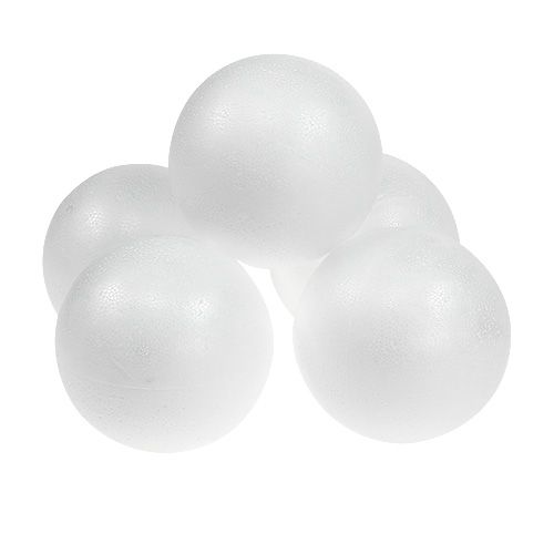 Artikel Styrofoam kugle Ø10cm hvid 5 stk
