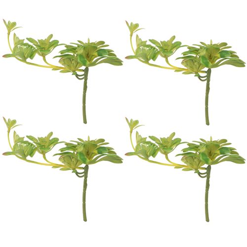 Artikel Sukkulent kunstig plante med pick Aeonium Green 30cm 4 stk