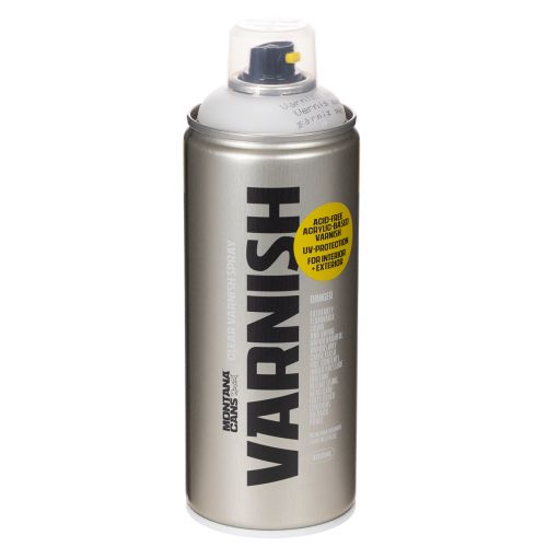 Klar mat spraylak, UV-resistent, syrefri, Montana-dåser, 400 ml