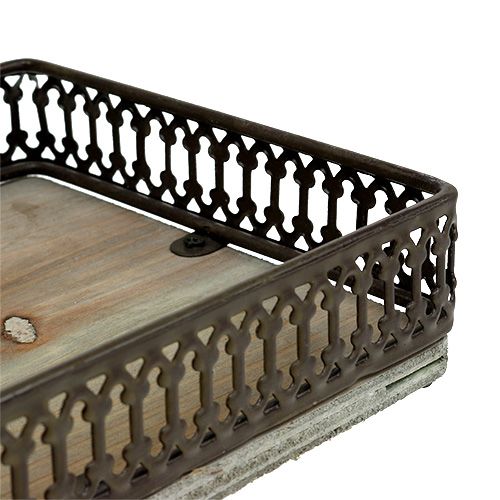 Floristik24 Bakke firkantet 36 cm x 13 cm H4cm naturlig 1 stk
